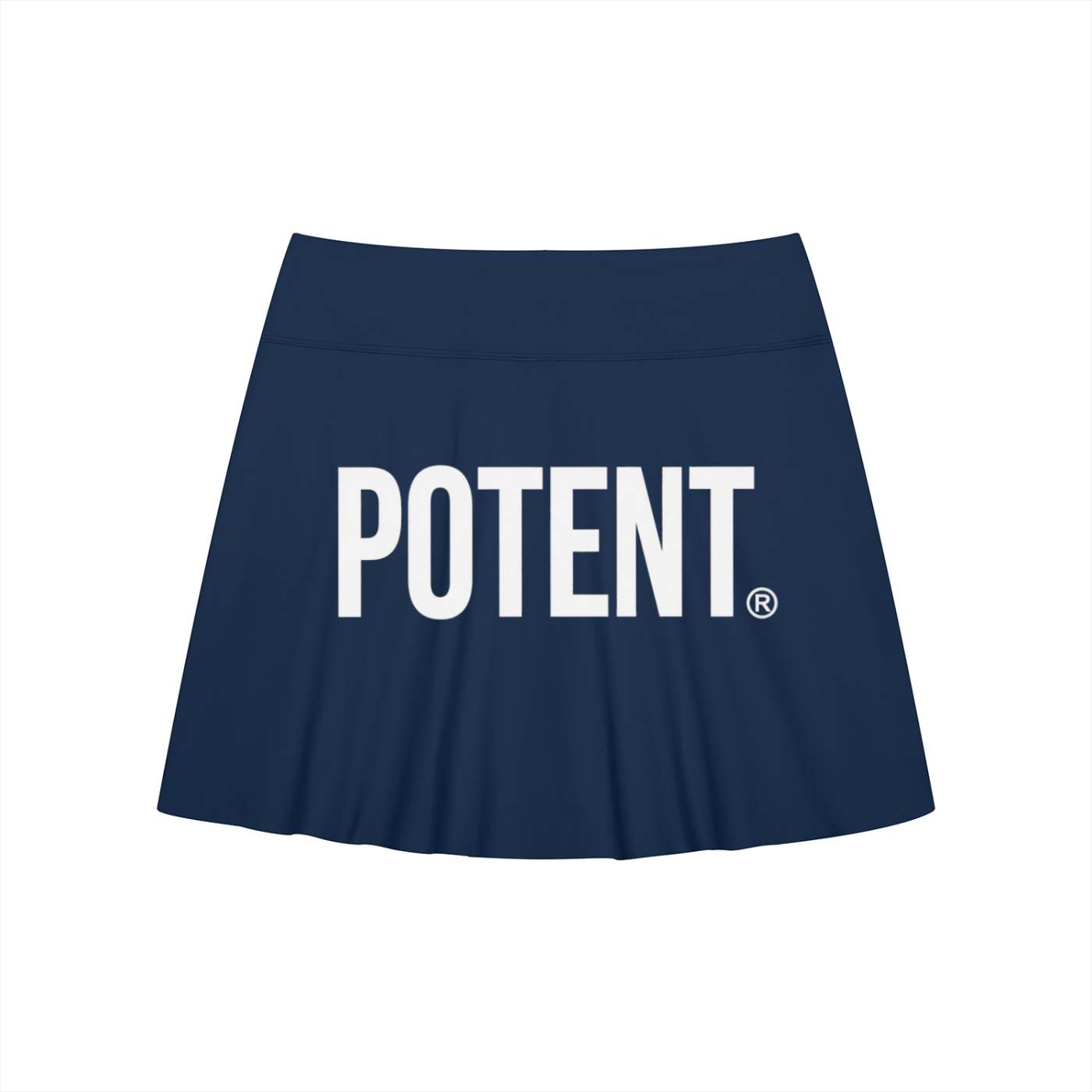 Women's A-Line Contrast Panel Slit Skirt