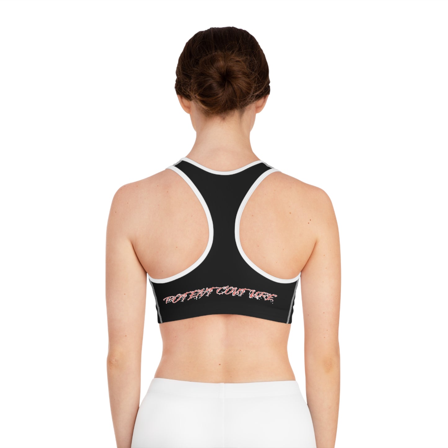 Graphic Sports Bra — 'Potent Couture' Streetwear Activewear