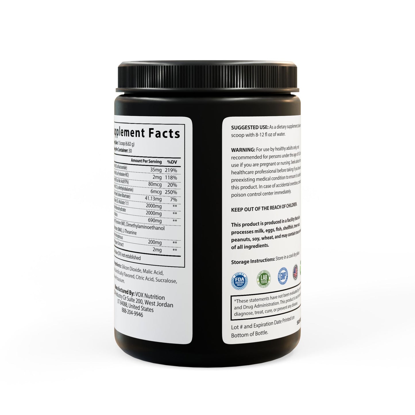 POTENT Pre-Workout Supplement, Fruit Punch (204g, 7.1oz)