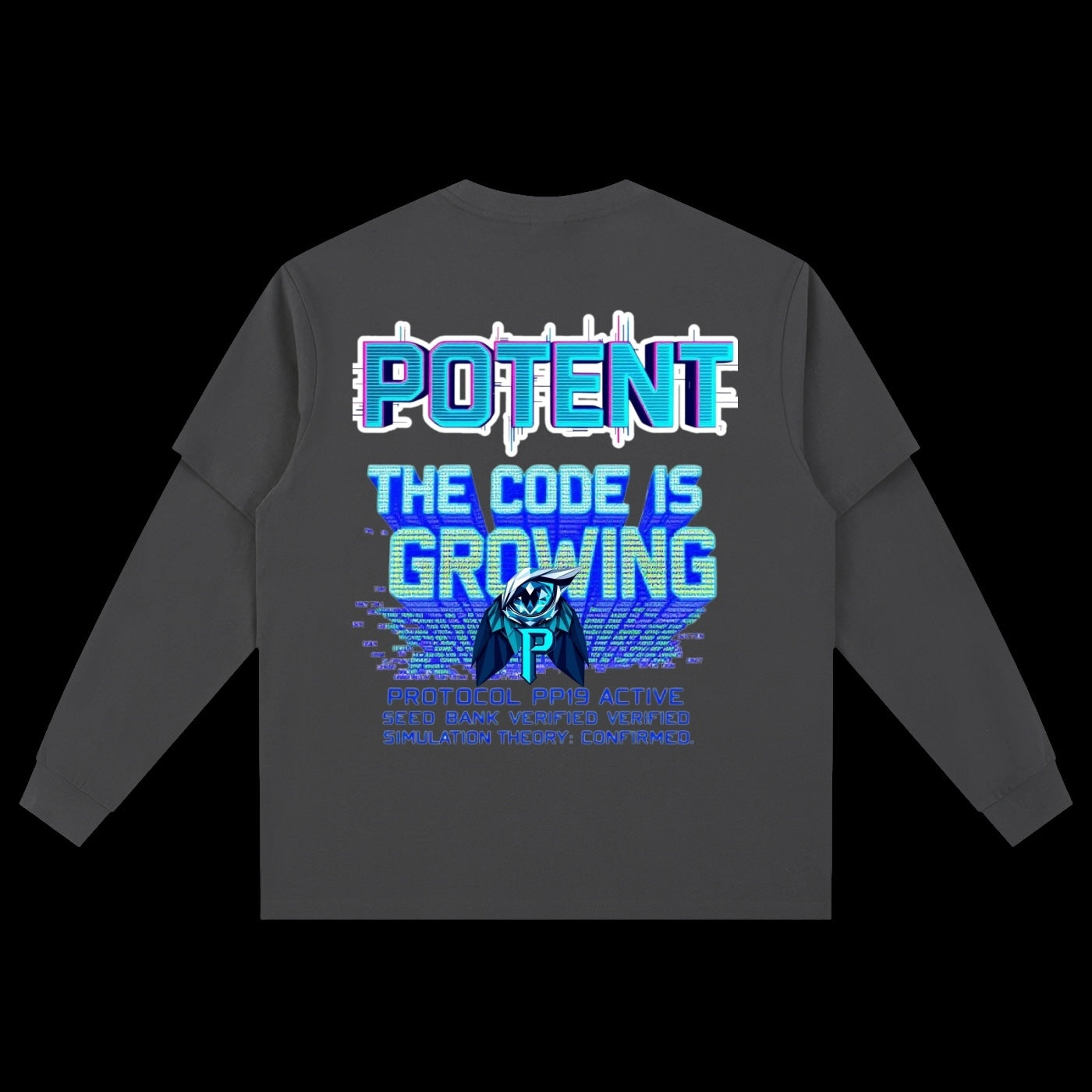 Layered Long Sleeve Oversized Tee