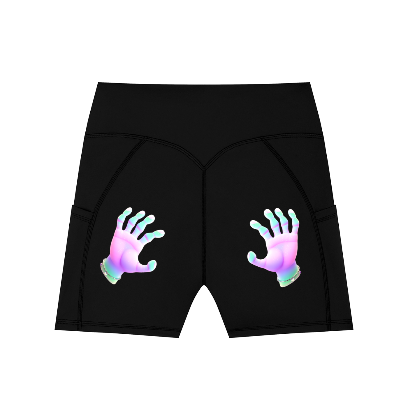 Women's High-Waisted Pocket Biker Shorts