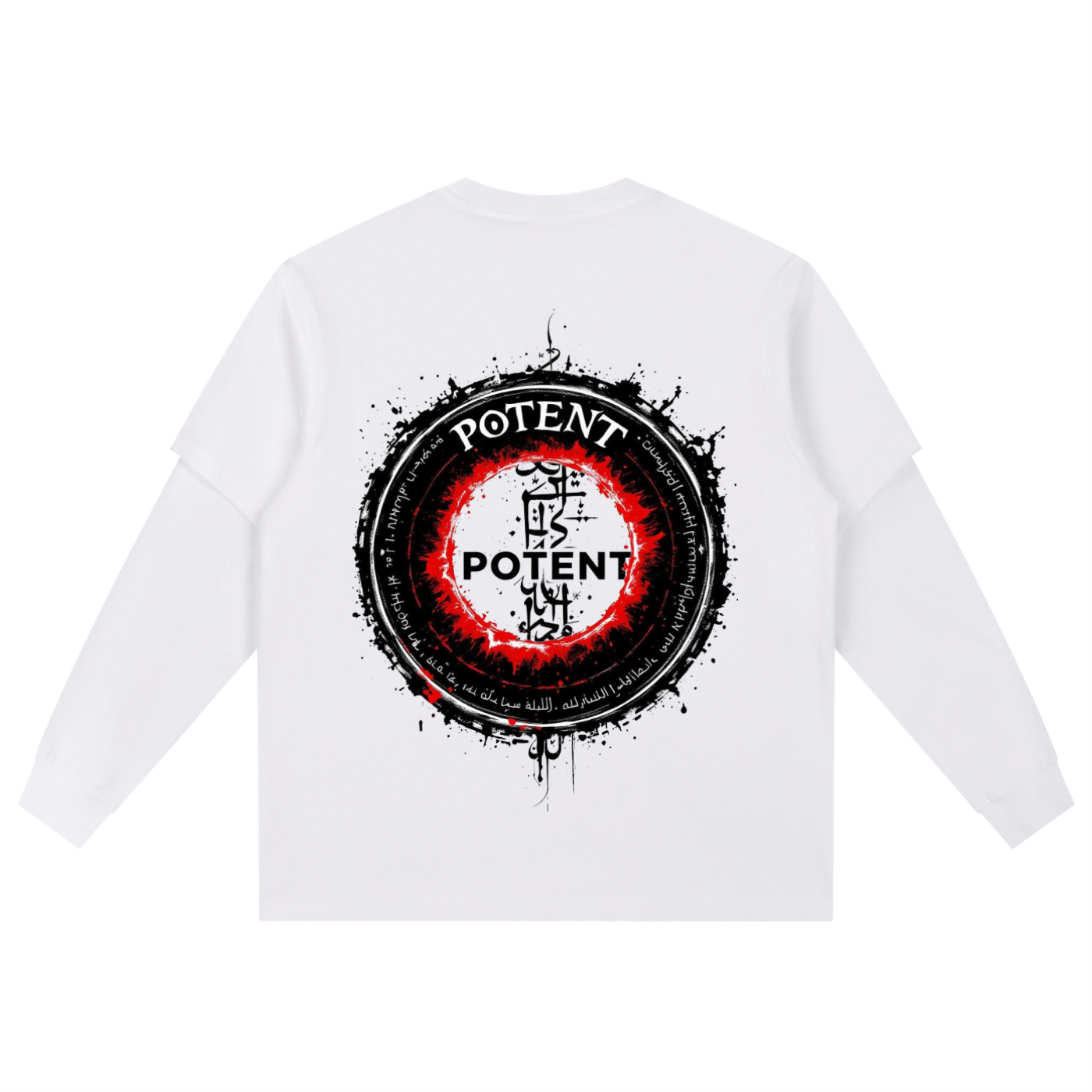 Layered Long Sleeve Oversized Tee
