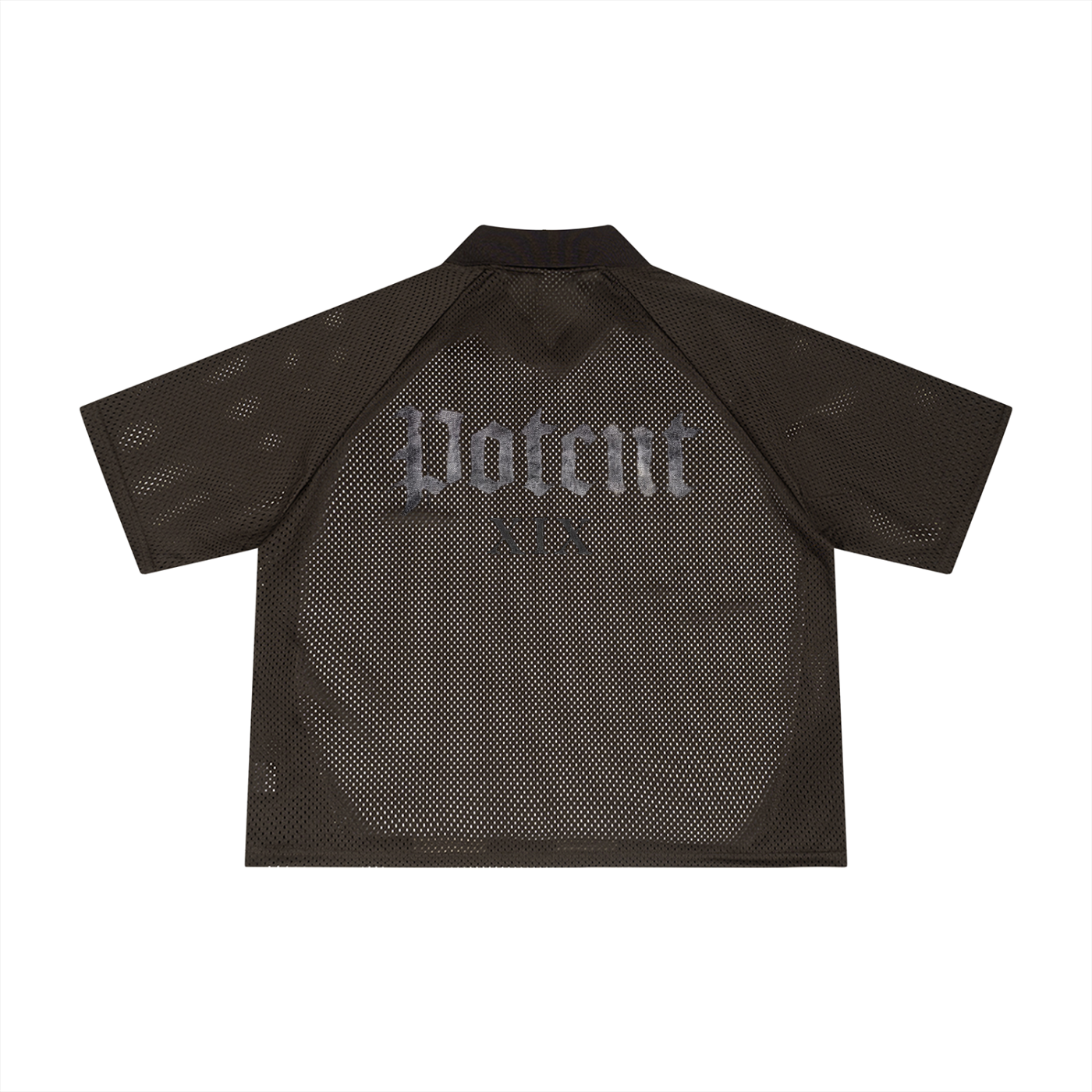 Unisex Striped Mesh Boxy Soccer Jersey