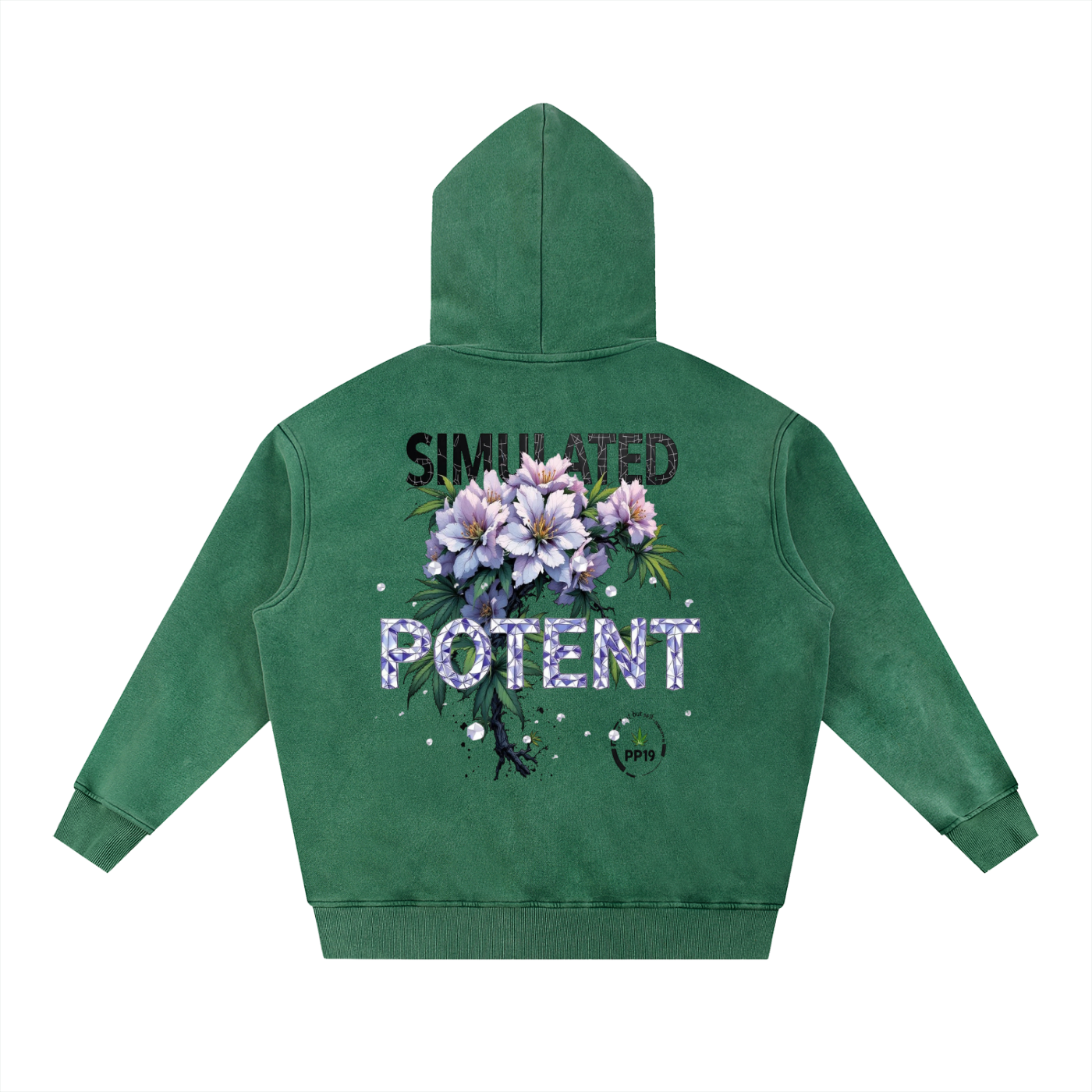 Snow Wash Fleece Oversize Hoodie 355 GSM