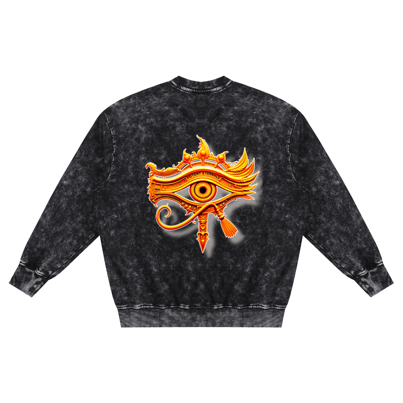 Snow Washed Hand-Frayed Sweatshirt