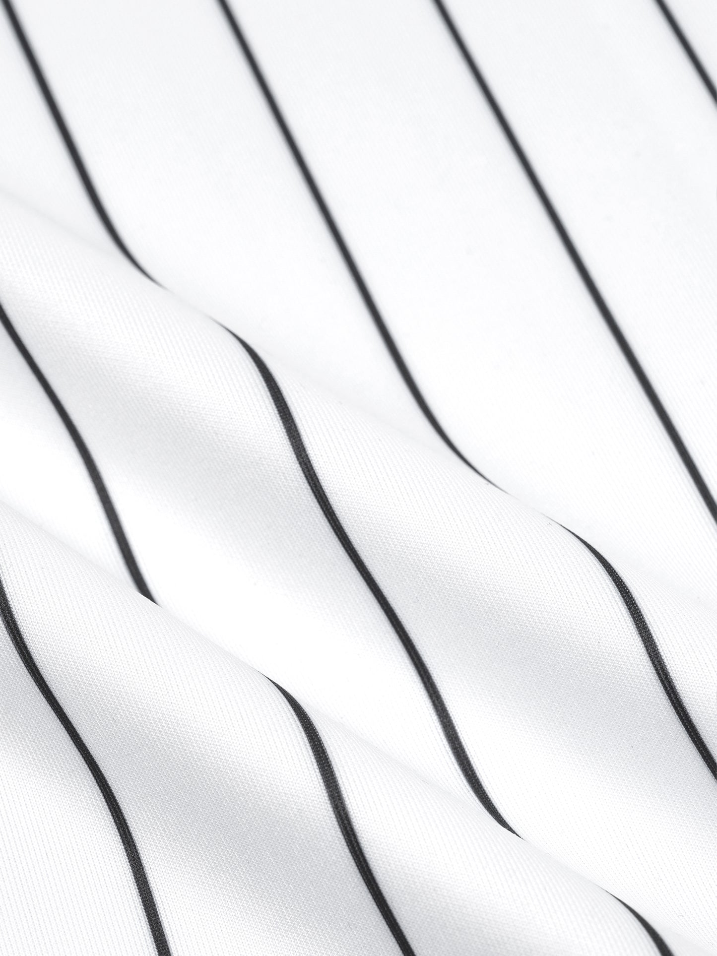 Unisex Striped Full-Zip Baseball Jersey