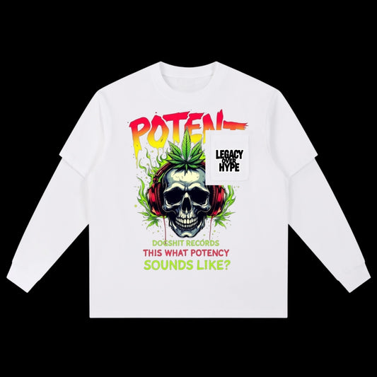 Layered Long Sleeve Oversized Tee