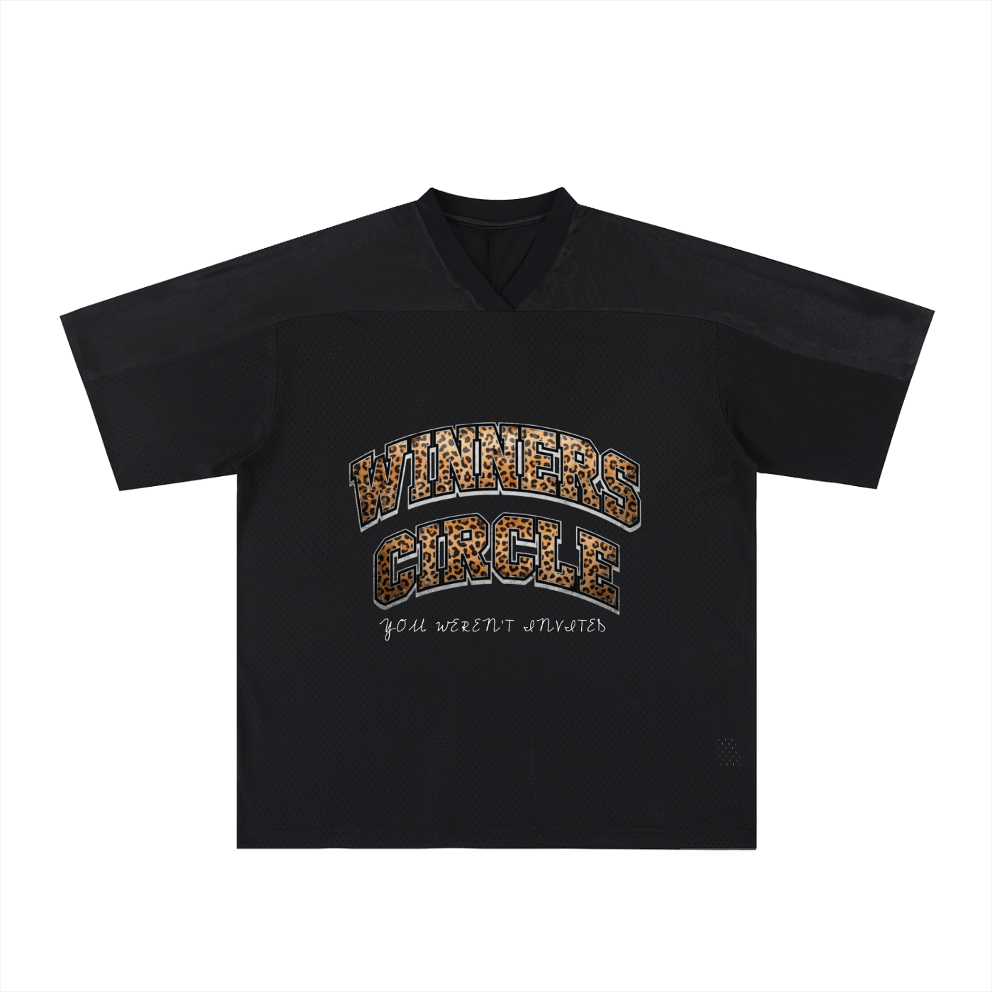 Oversized Mesh V-Neck Soccer Jersey