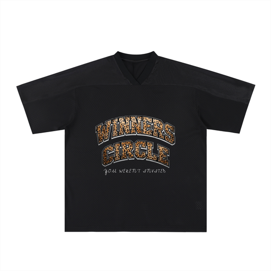Oversized Mesh V-Neck Soccer Jersey