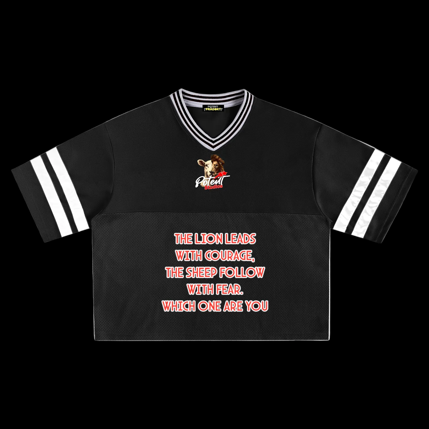 Taped Mesh Boxy T-shirt