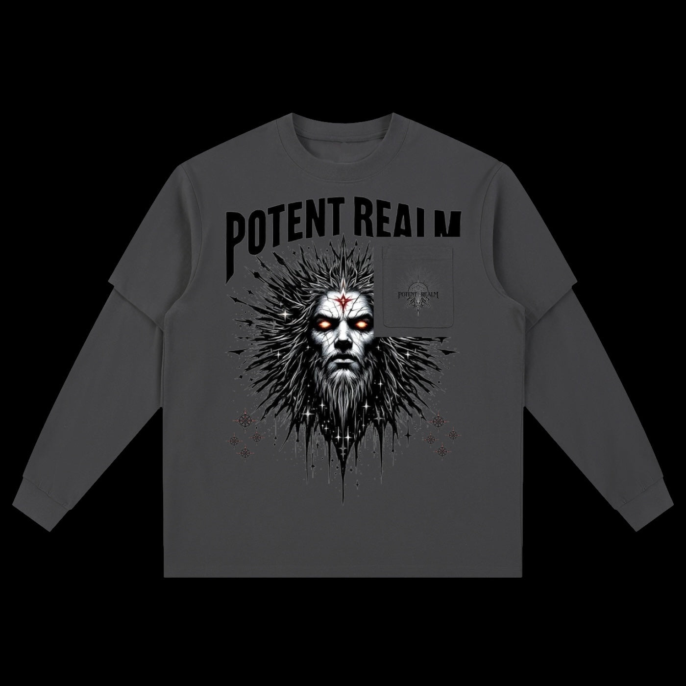 Layered Long Sleeve Oversized Tee