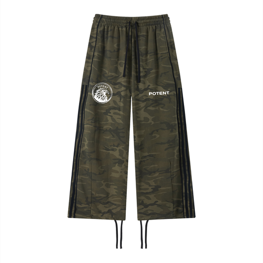 Unisex Camo Wide Leg Sweatpants