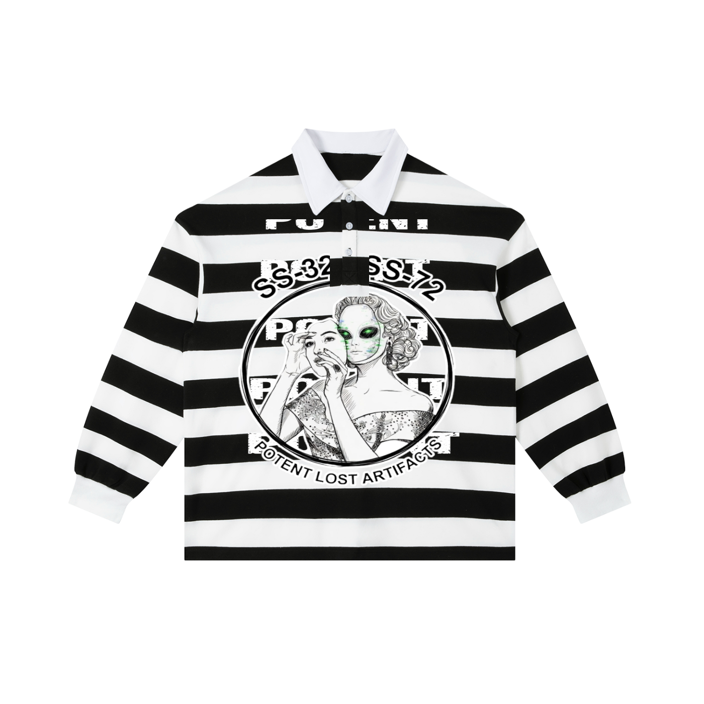 Color Block Stripe Polo Shirt