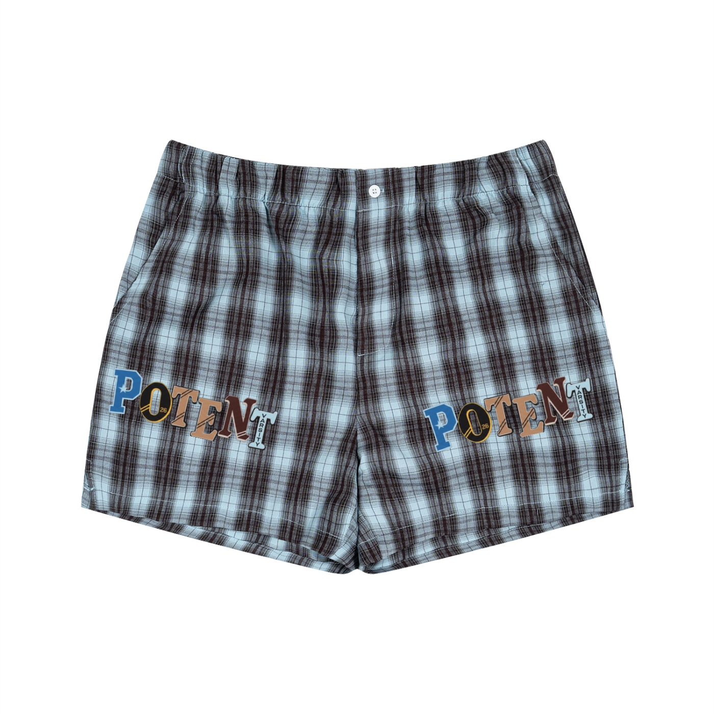 Unisex Plaid Shorts