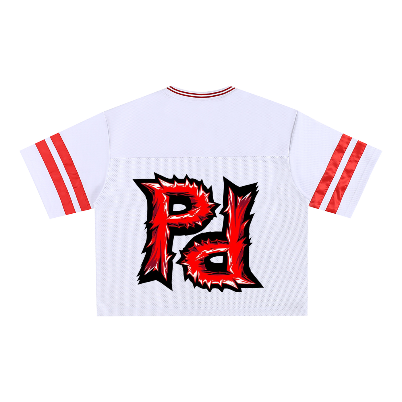 Taped Mesh Boxy T-Shirt