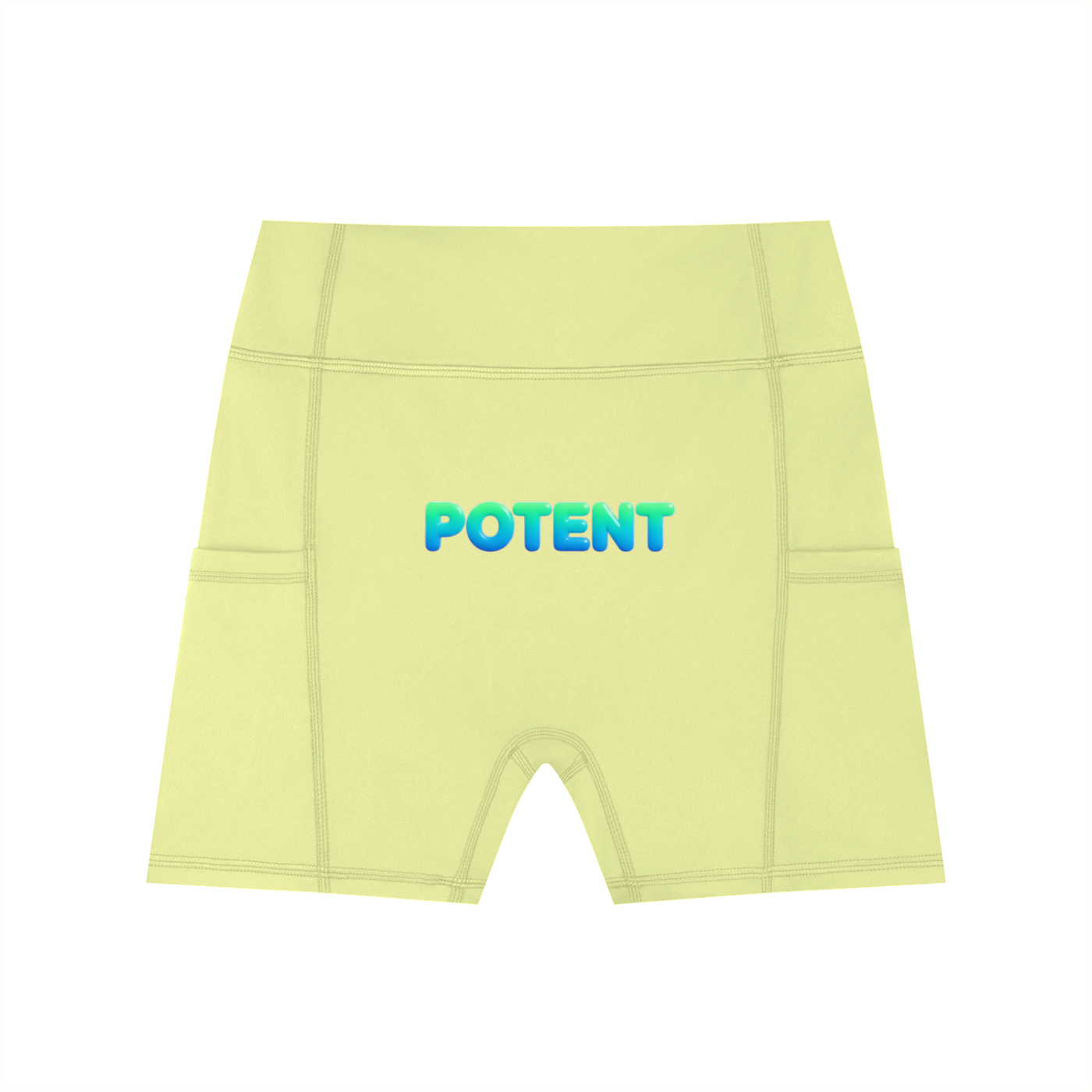 Women's High-Waisted Pocket Biker Shorts