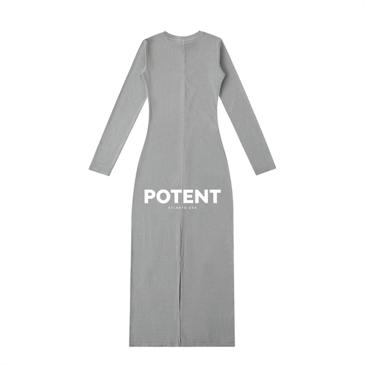 Dyed Washed Slit Maxi Dress