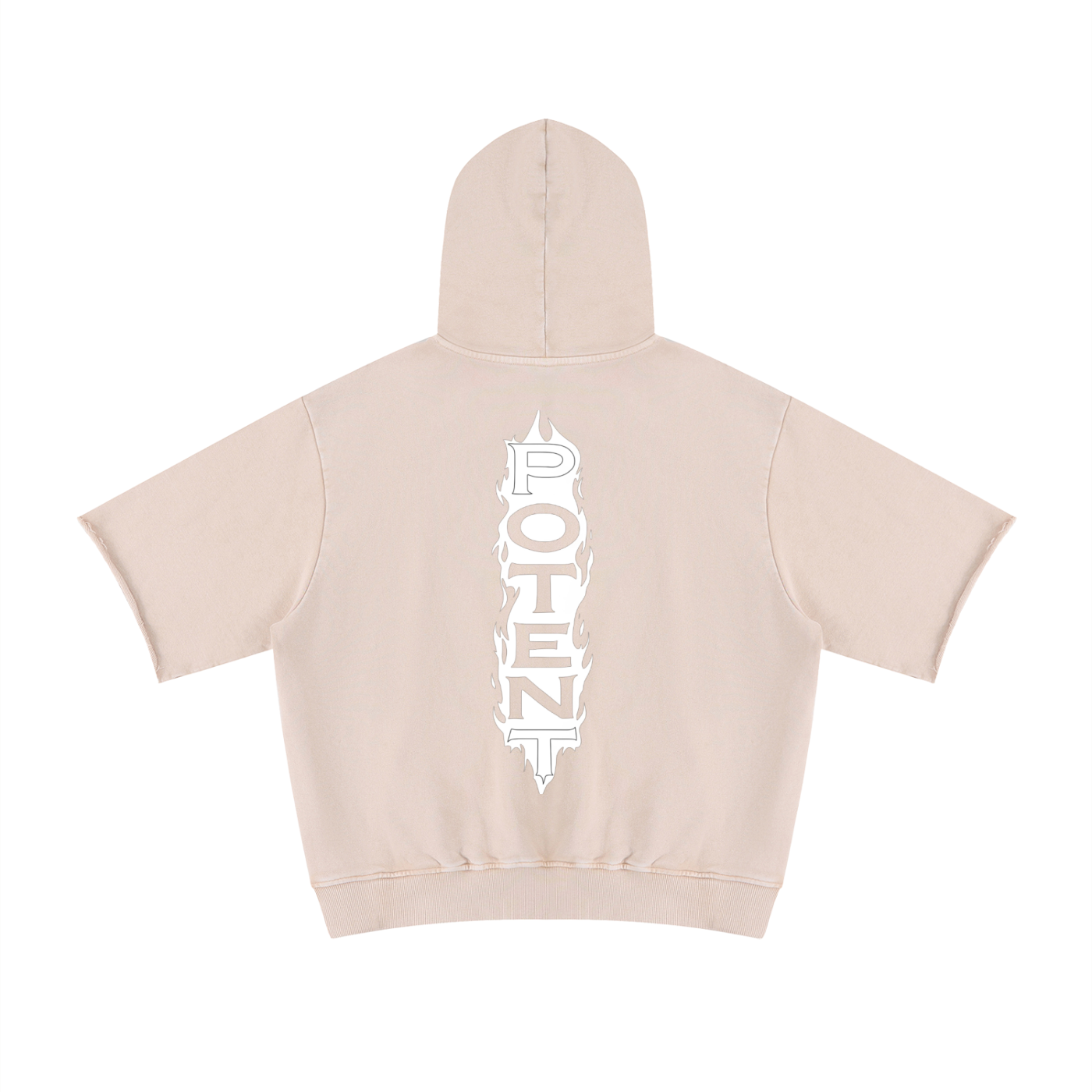 Unisex Mineral Wash Short Sleeve Hoodie