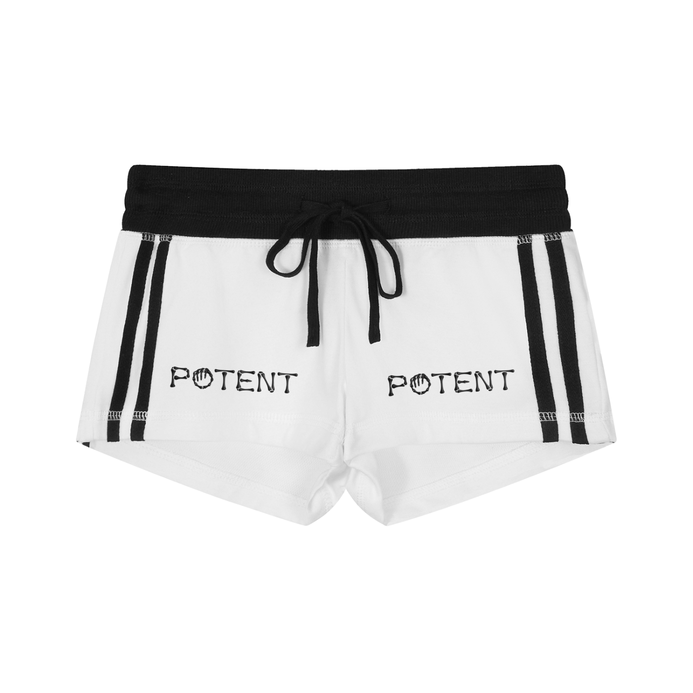 Women's Contrast Stripe Track Shorts