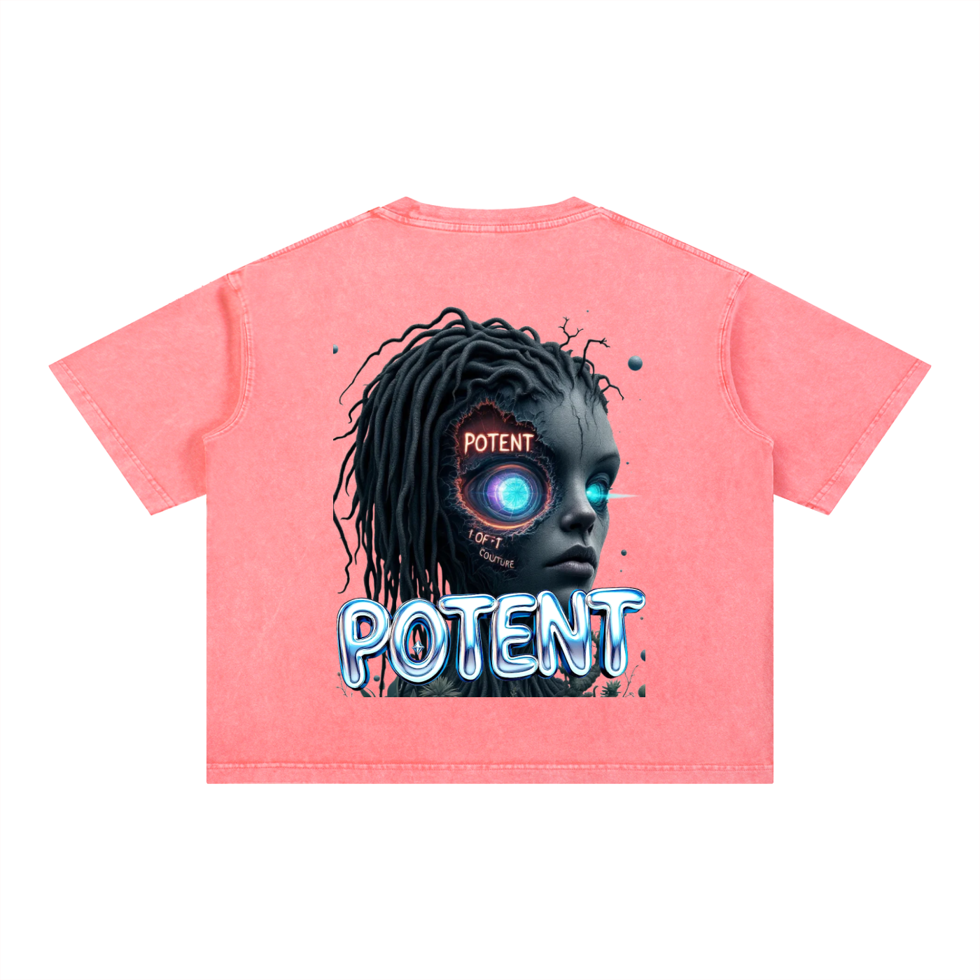 Mineral Wash Boxy Cotton T-Shirt