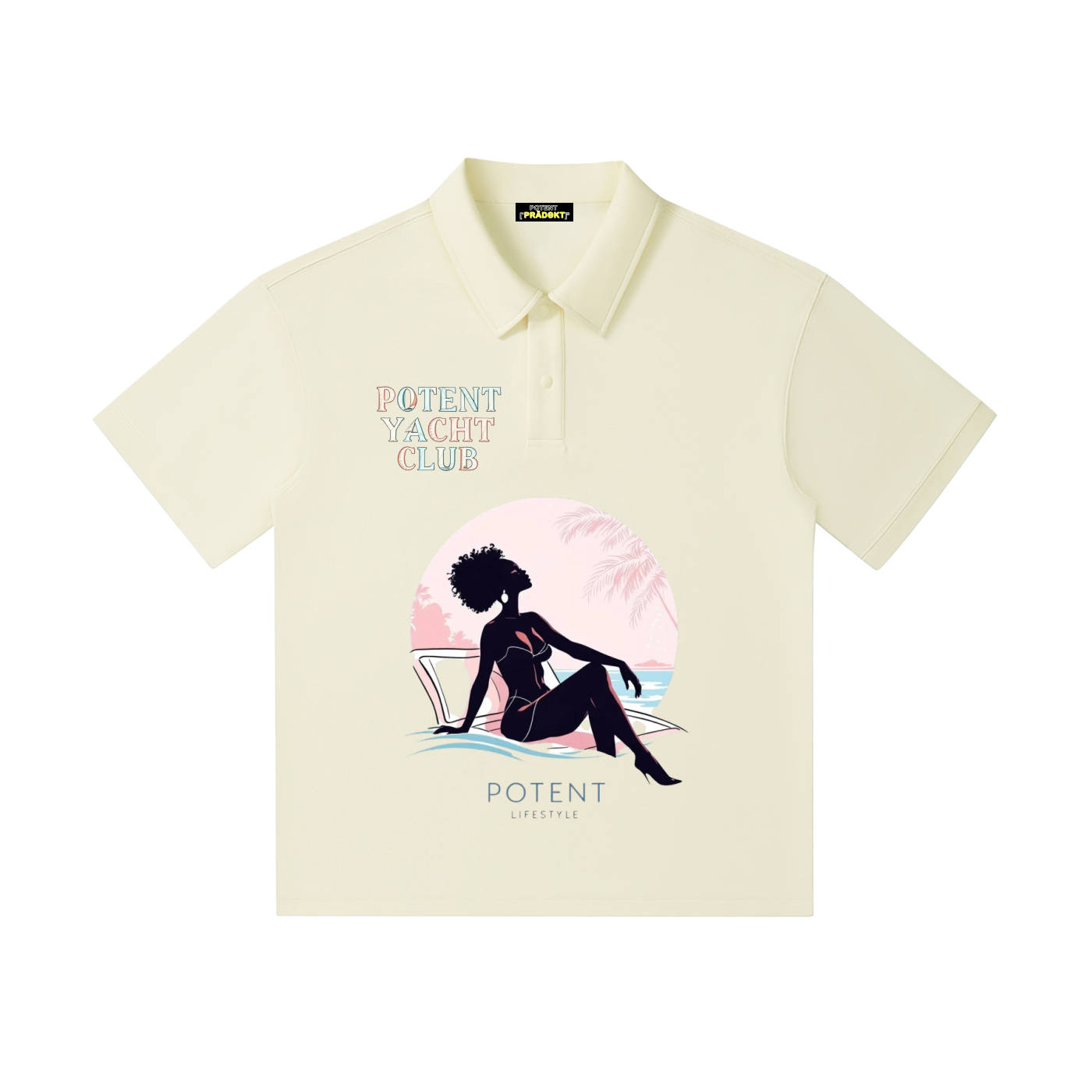 Drop Shoulder Short-Sleeve Polo