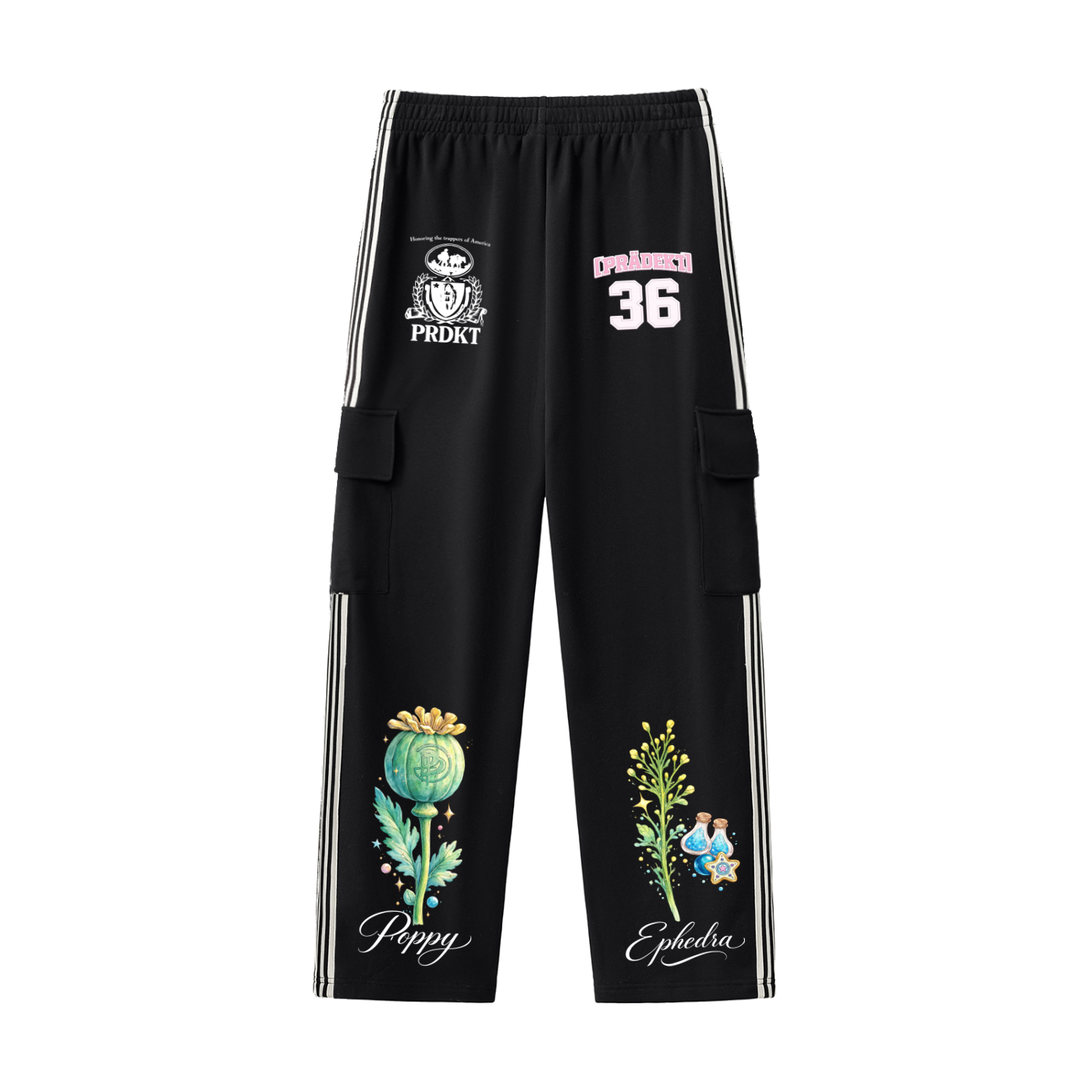 Side Stripe Straight-Leg Pants