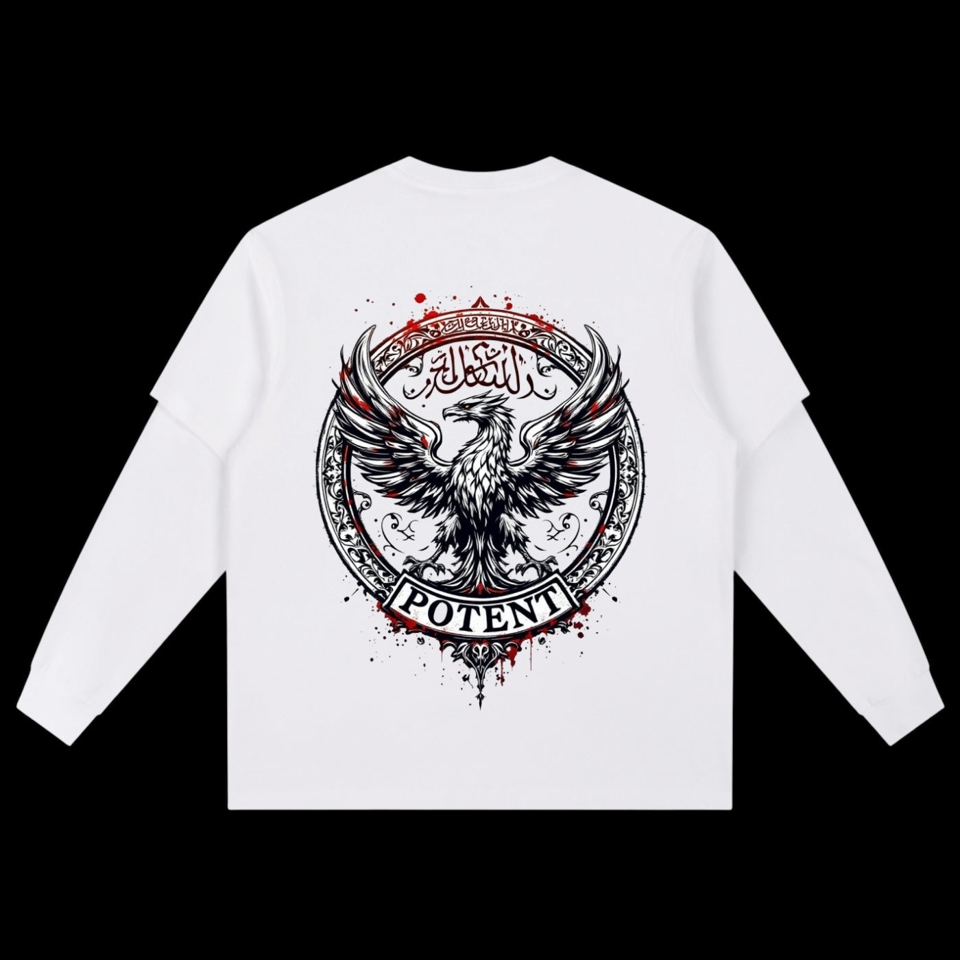 Layered Long Sleeve Oversized Tee