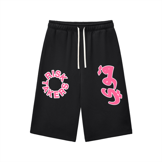 Relaxed Drawstring Three-quarter Sweatpants