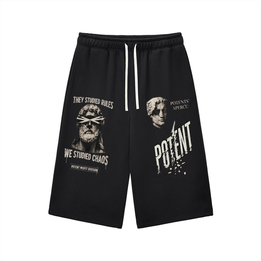 Relaxed Drawstring Three-quarter Sweatpants