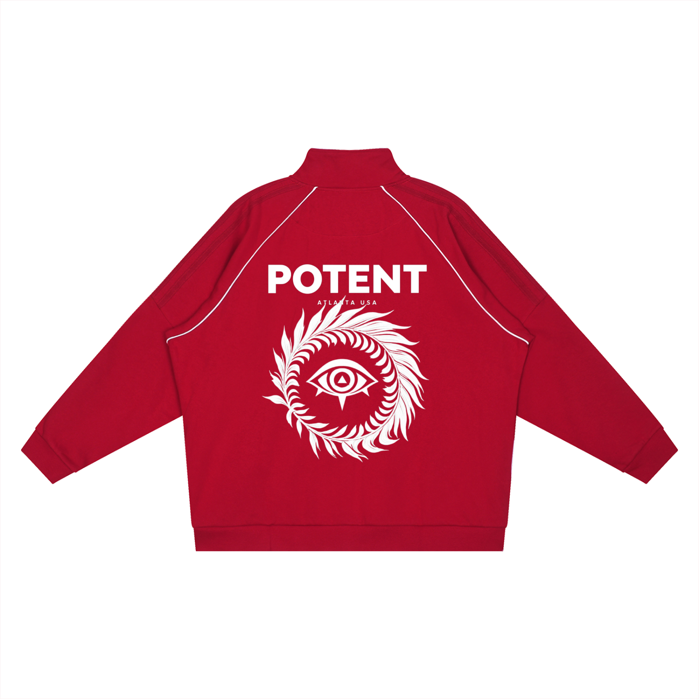 Reflection Striped Raglan Sleeve  Jacket