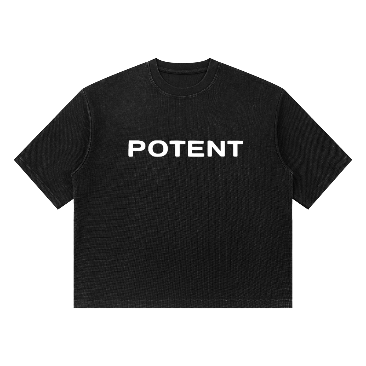 Unisex Mineral Wash Waffle Boxy T-Shirt