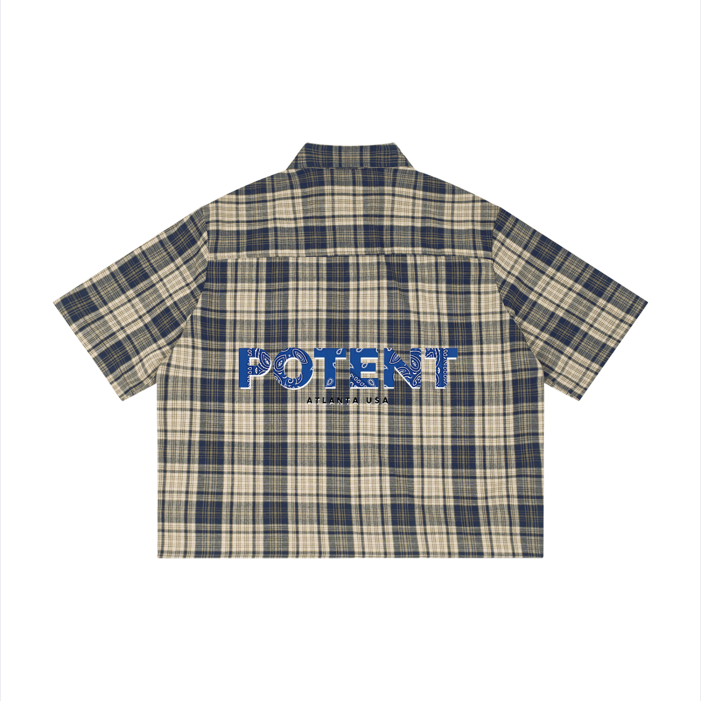 Unisex Plaid Boxy Short Sleeve Shirt