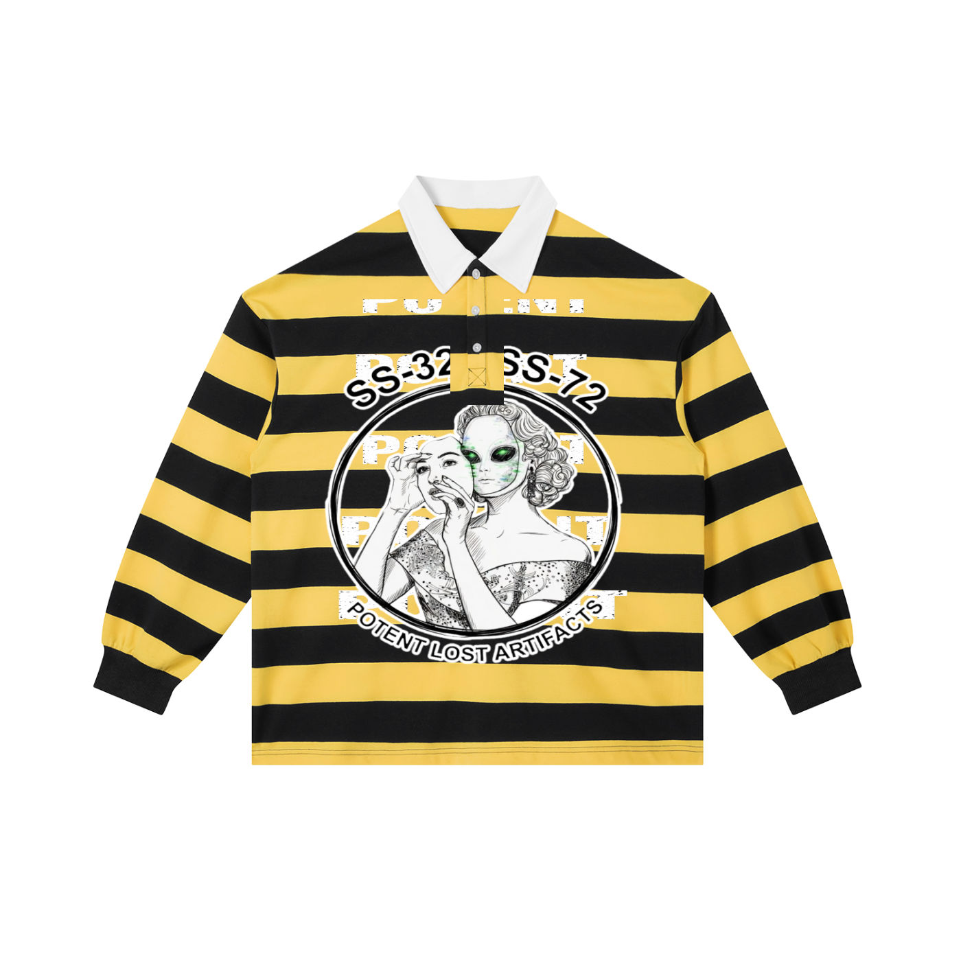 Color Block Stripe Polo Shirt