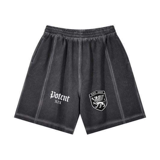 Unisex Vintage Wash Mesh Shorts