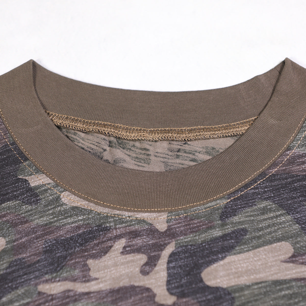 Unisex Heavyweight Camo Cropped Oversized T-Shirt (205GSM)