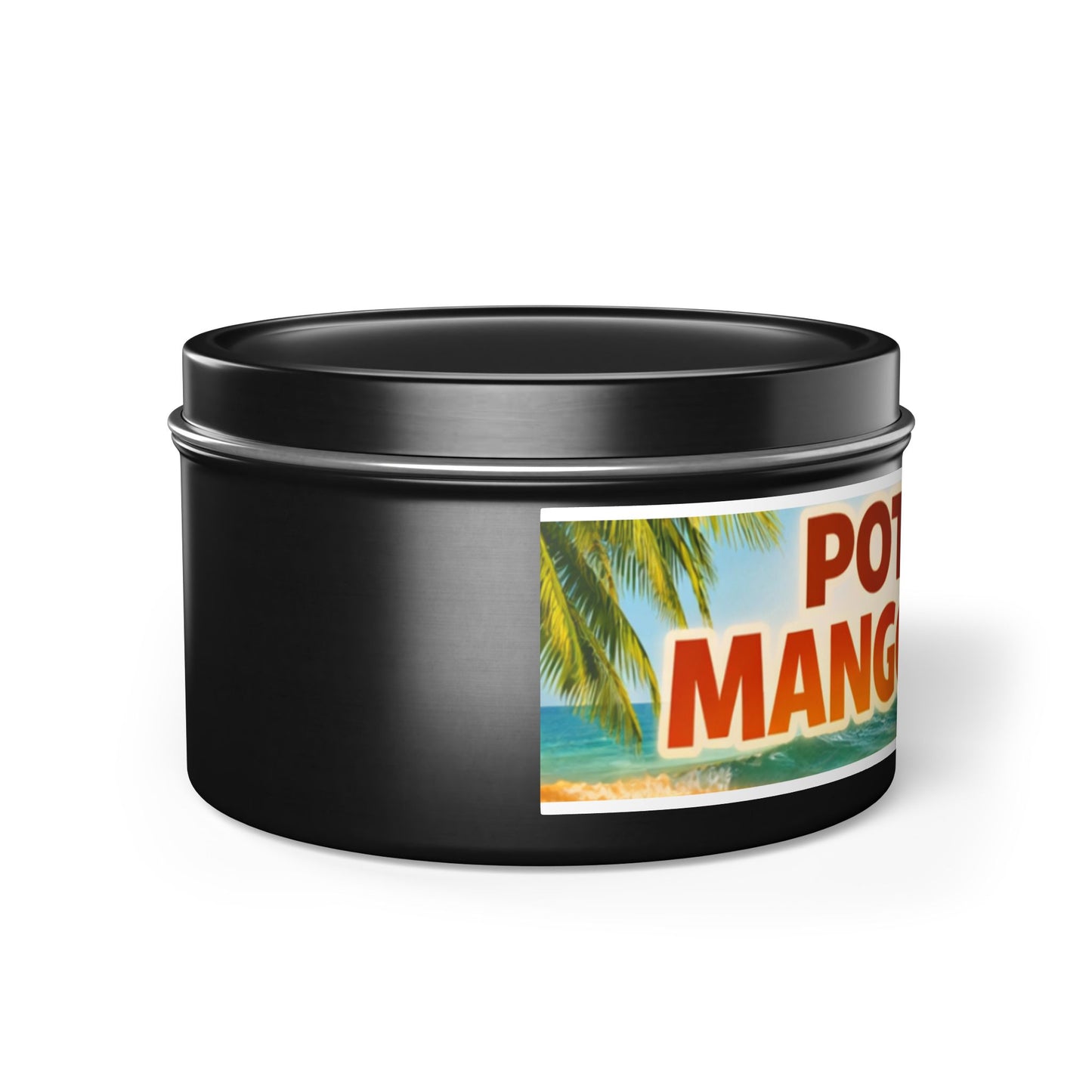 POTENTS Mango Coco Tin Candle — Tropical Mango & Coconut Scented Candle