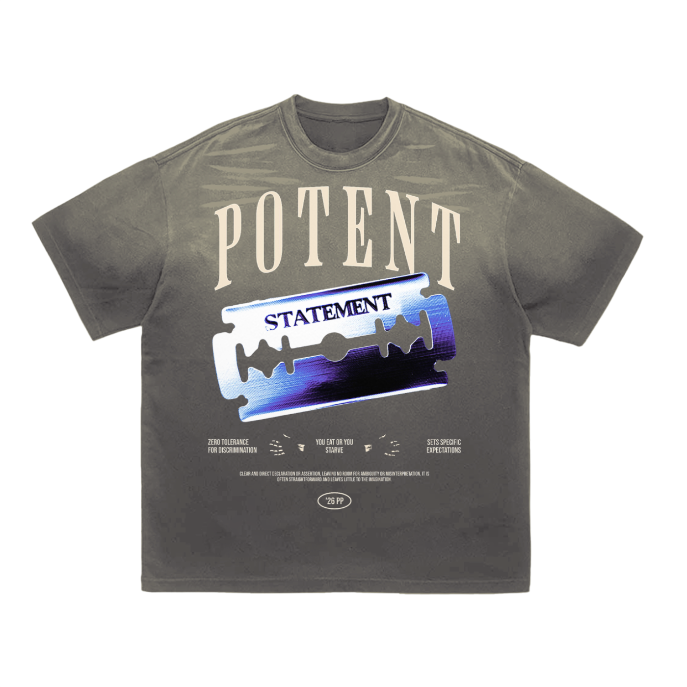 Tiger Stripe Gradient Washed T-Shirt