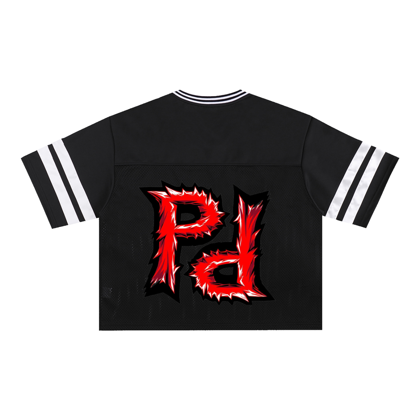 Taped Mesh Boxy T-Shirt