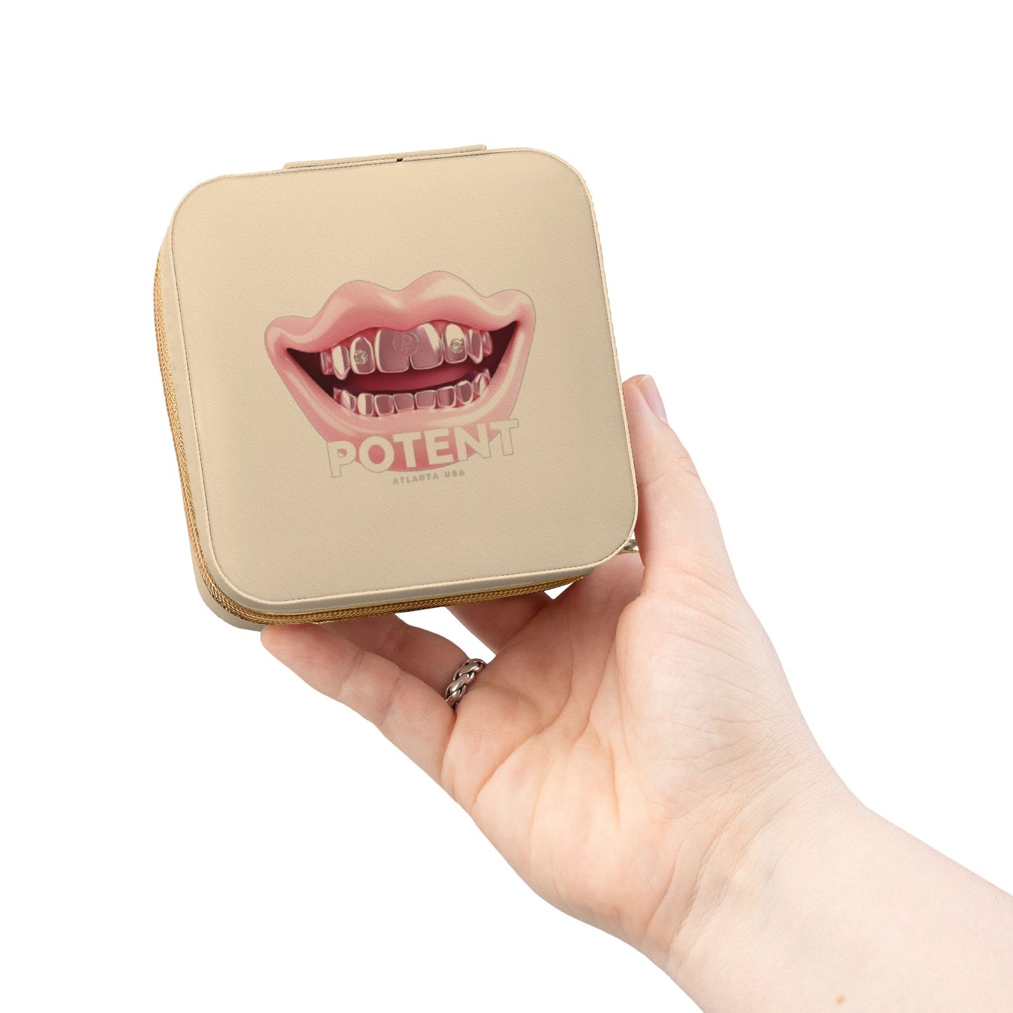 POTENT Mini Jewelry  Case — Nft skins Graphic "Potent" Design
