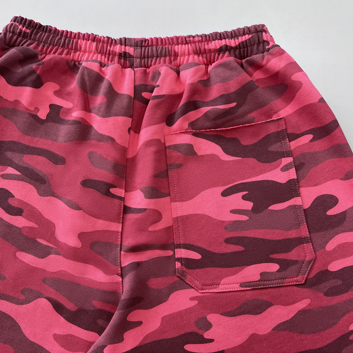 Unisex Heavyweight 100% Cotton French Terry Rose Camo Shorts (420GSM)