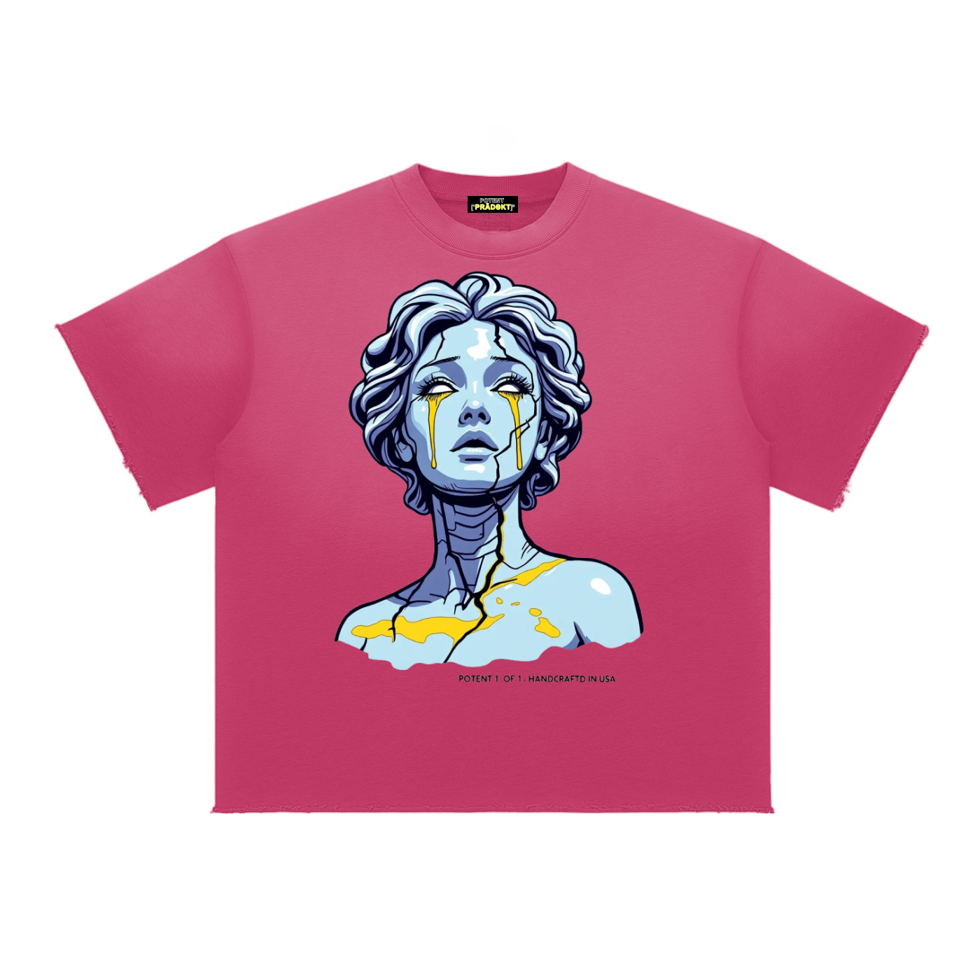 Sun Fade Raw Edge T-Shirt