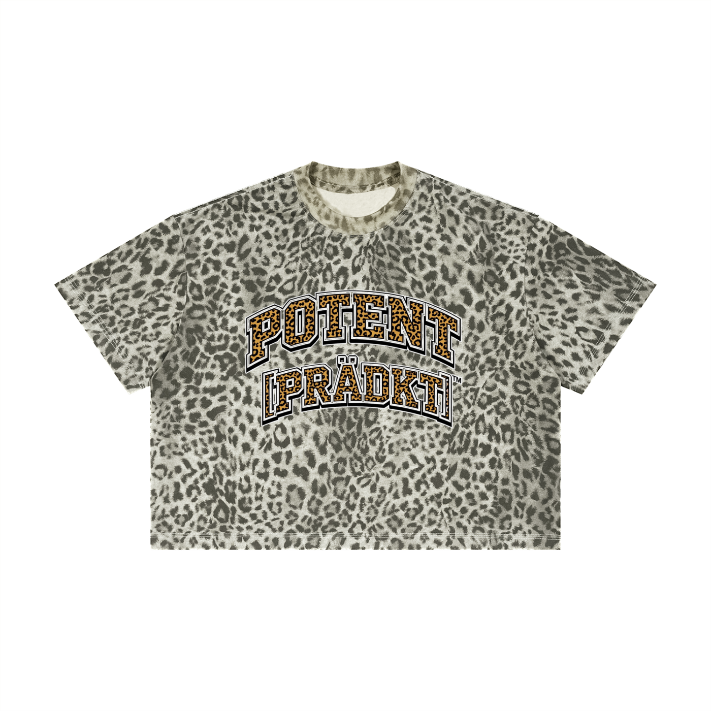 Unisex Leopard Print Boxy T-Shirt