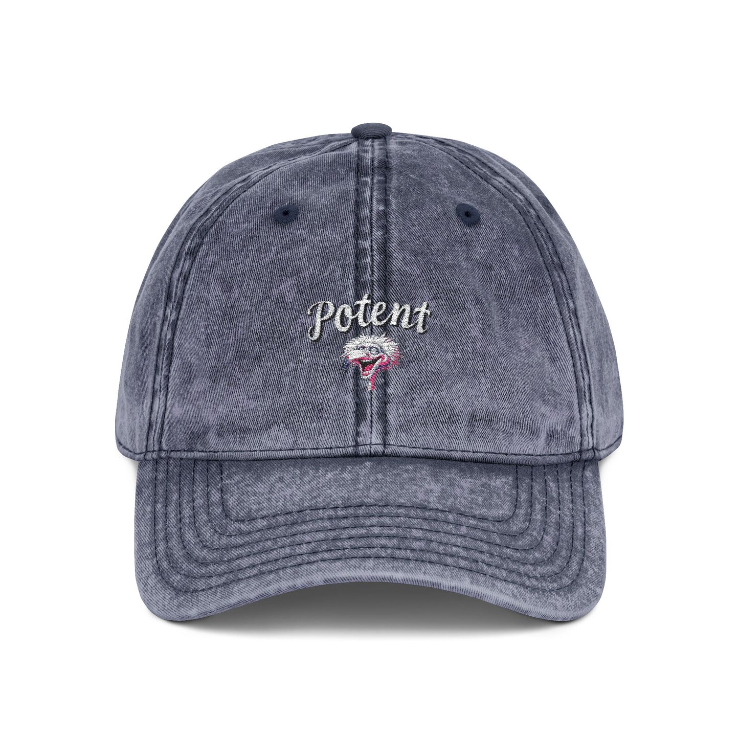 Potent Flamingo Embroidered Vintage Cap