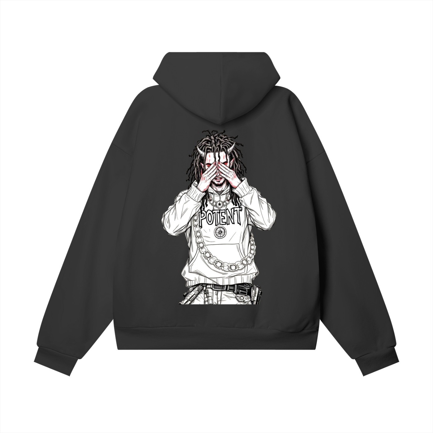 Oversize Heavyweight Hidden Pocket Fleece Hoodie - 460 GSM