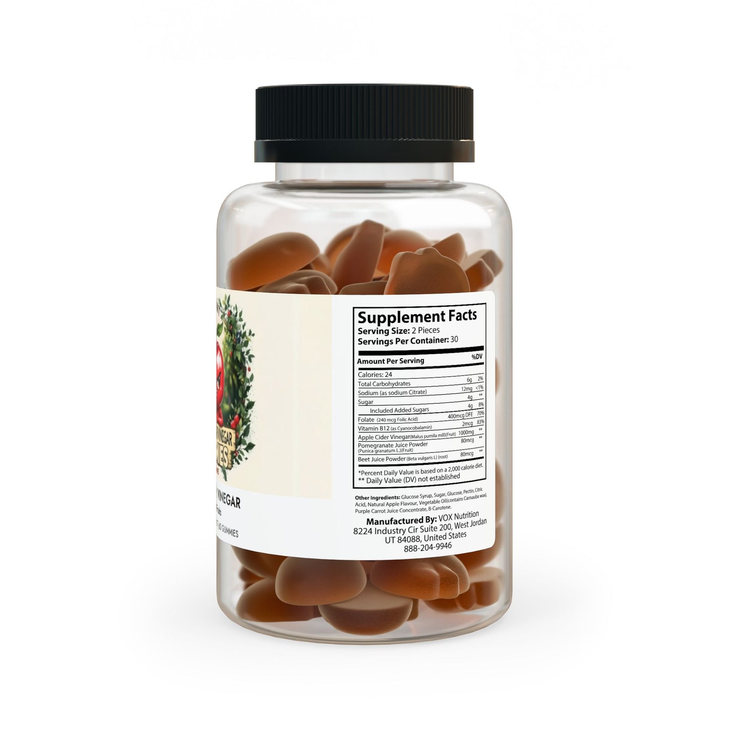 Apple Cider Vinegar Gummies (60 Gummies)