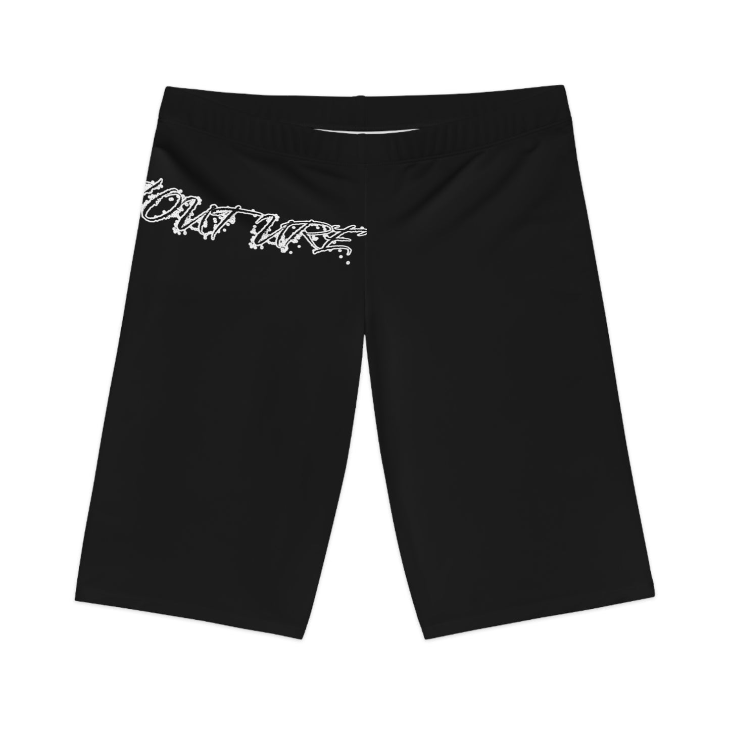 Potent Couture Women's Bike Shorts — Minimal Script Logo Cycling Shorts