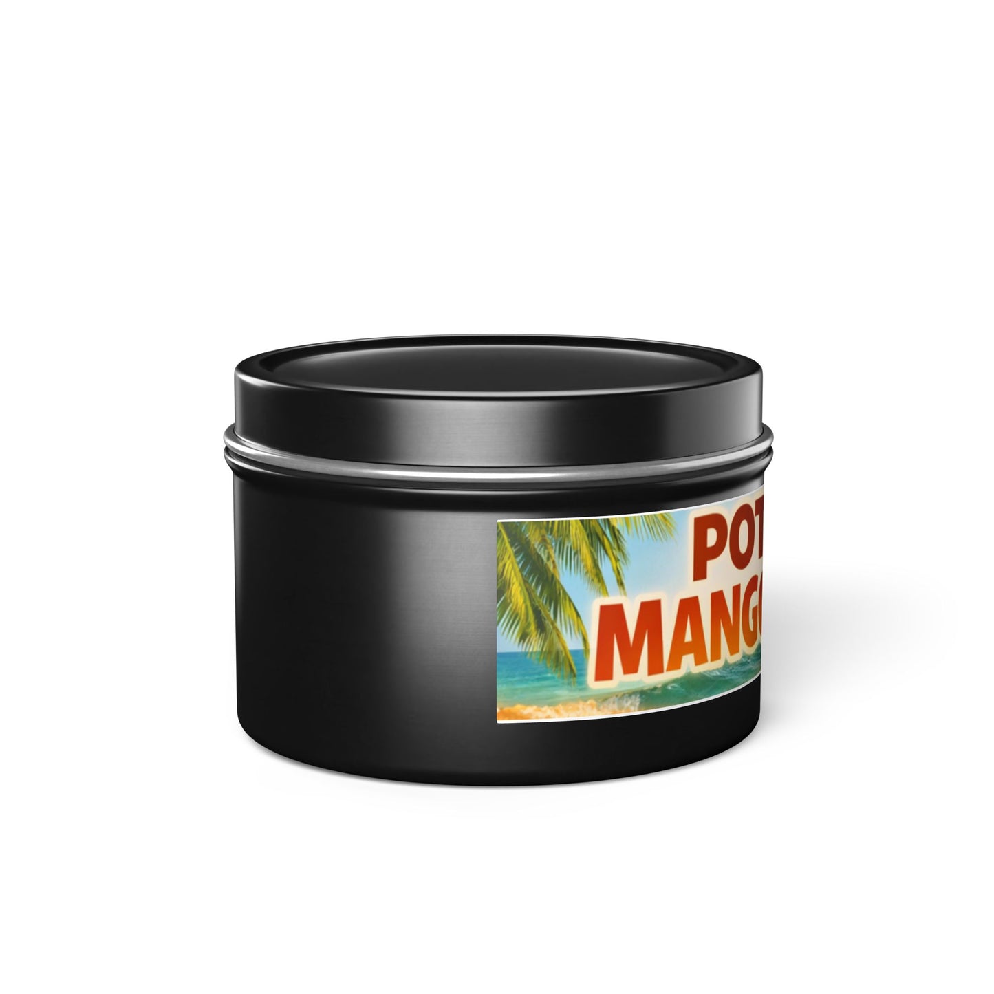 POTENTS Mango Coco Tin Candle — Tropical Mango & Coconut Scented Candle