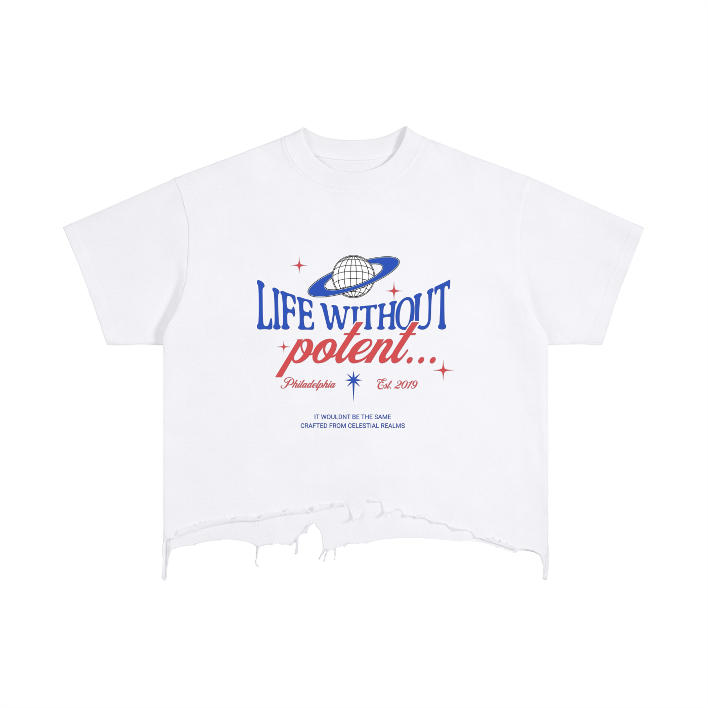 Vintage Wash Boxy Distressed Hem T-Shirt