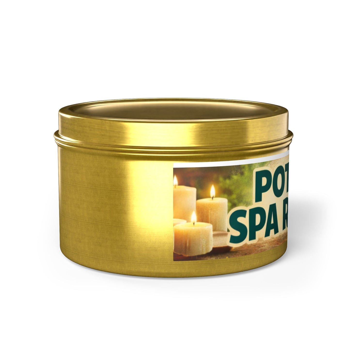 Vanilla Bean Tin Candle — Potent Scented Soy Candle