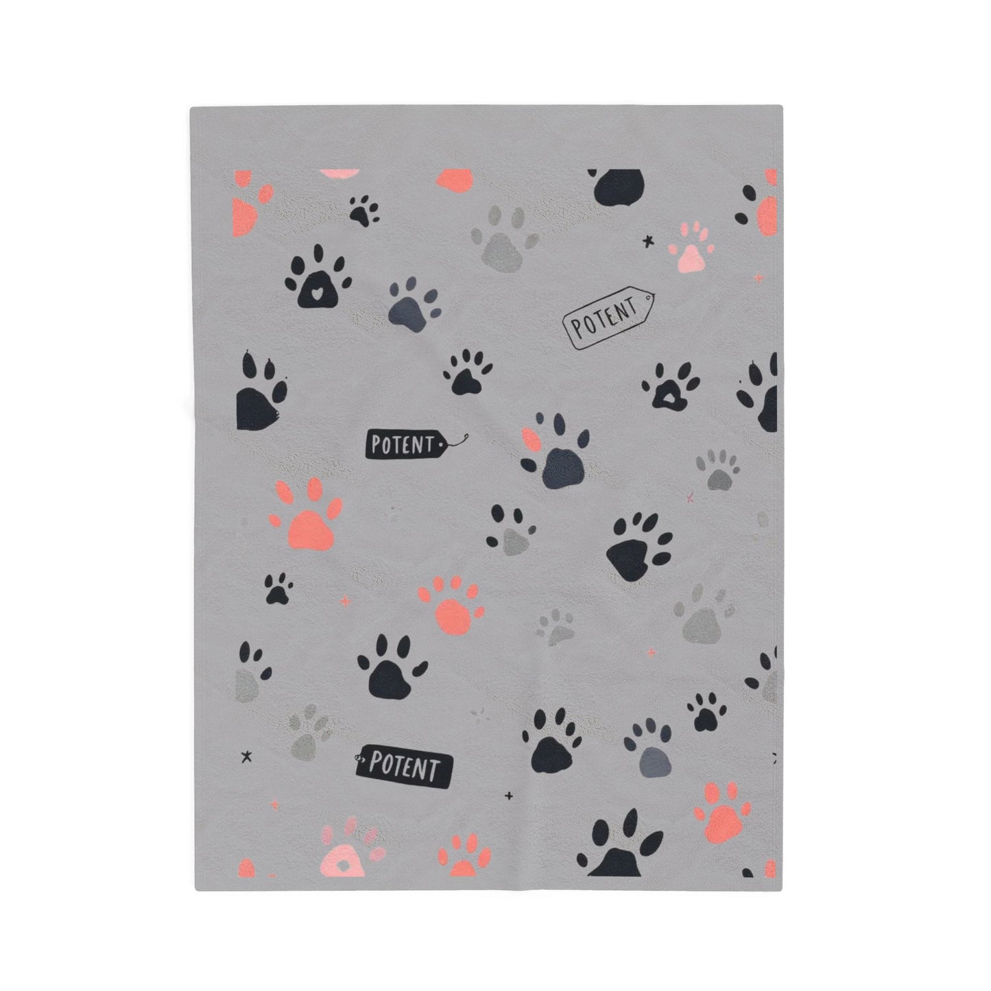 POTENT Dog paw  Plush Blanket